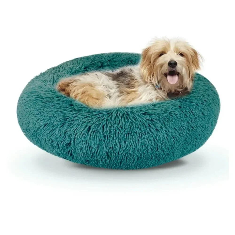 Fluffy Calming Cat Dog Donut Bed Small New With Tags